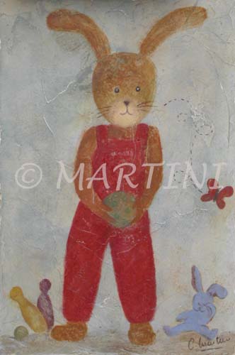 tableau-enfant-lapin-ballon