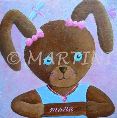 tableau-enfant-lapin-collier