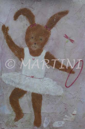 tableau-enfant-lapin-danseuse
