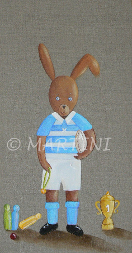 tableau enfant lapin rugby 2