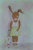 tableau-enfant-lapin-jupe-verte