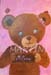 tableau enfant ours collier